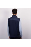 Tommy Hilfiger Mens Blue Mixed Media Essential Gilet