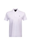 Crew Clothing Company Mens White Classic Pique Polo