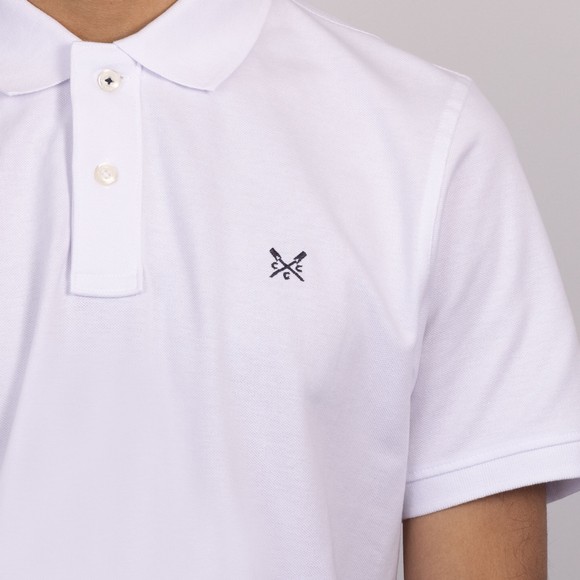 Crew Clothing Company Mens White Classic Pique Polo main image