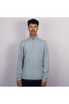 Thomas Maine Mens Blue Zip Pocket 1/4 Zip