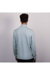 Thomas Maine Mens Blue Zip Pocket 1/4 Zip