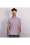 Remus Mens Purple 3 Button Polo Shirt