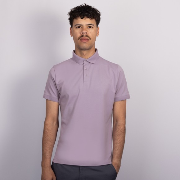 Remus Mens Purple 3 Button Polo Shirt