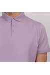 Remus Mens Purple 3 Button Polo Shirt
