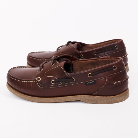 Loake Mens Brown Padstow Boat Shoe main image