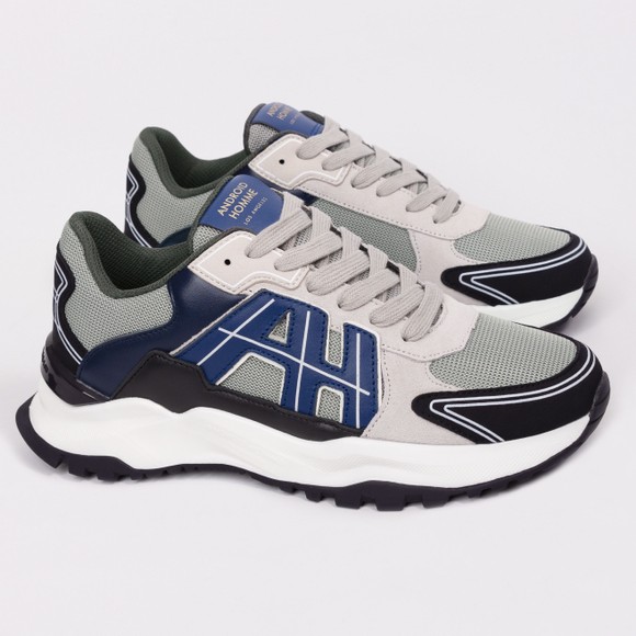 Android Homme Mens Blue AH One Ballistic Nylon Suede/Leather Trainer #2
