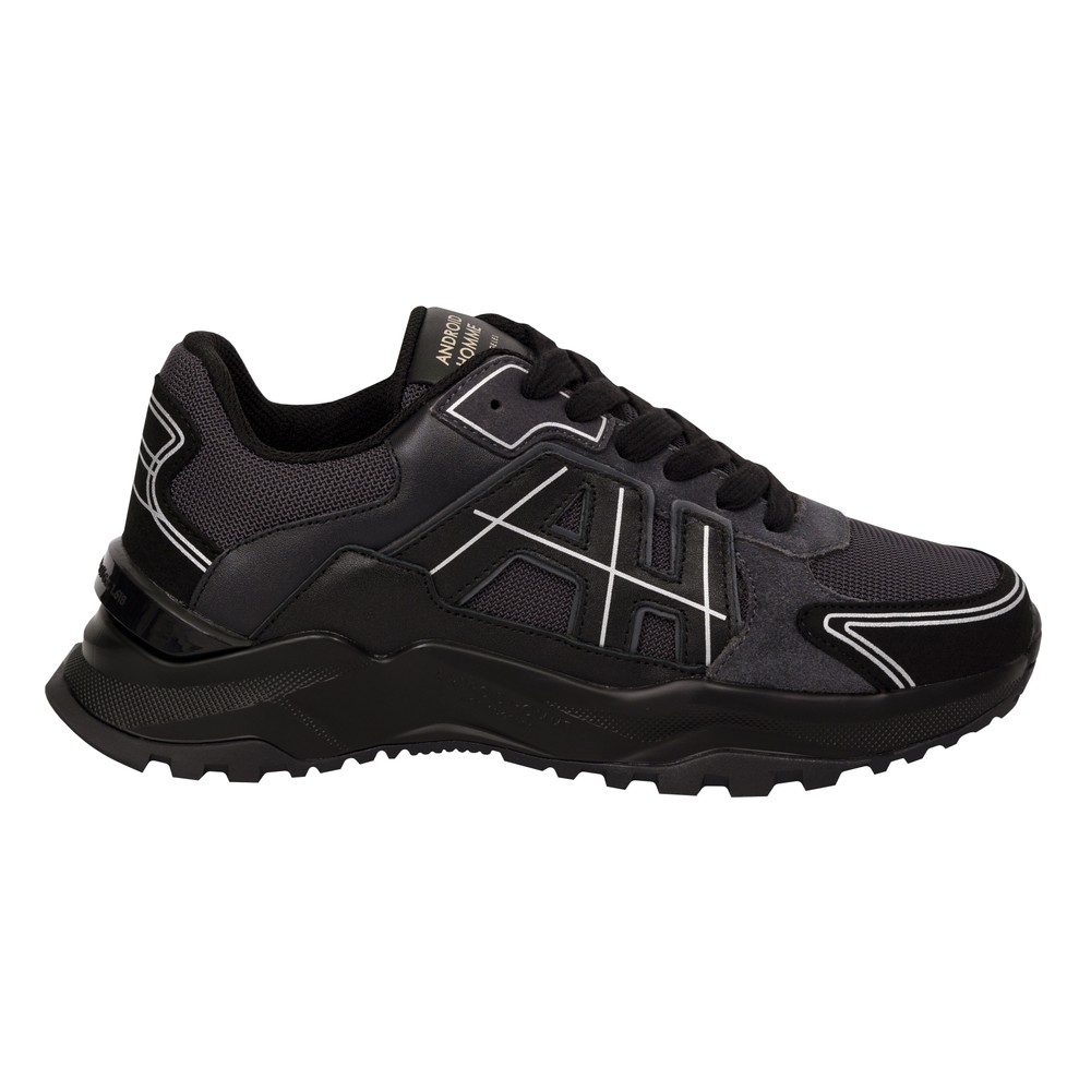 One Ballistic Nylon Suede/Leather Trainer