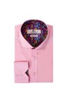 Claudio Lugli Mens Pink Plain Cotton Shirt