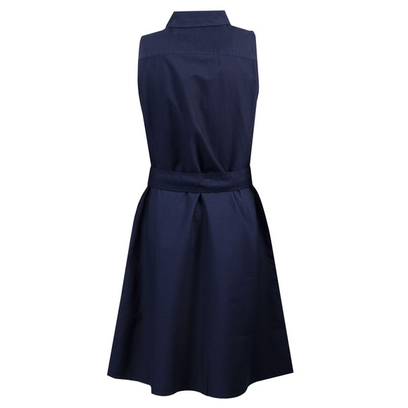 Polo Ralph Lauren Womens Blue Cotton Oxford Sleeveless Shirtdress #3