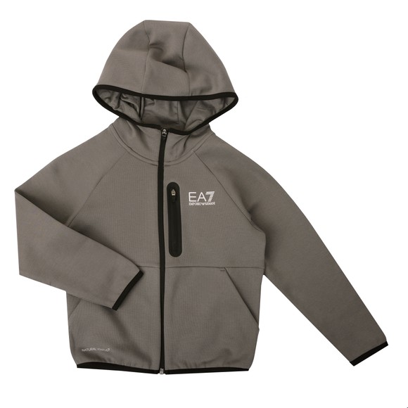 EA7 Emporio Armani Boys Grey Boys Ventus Full Zip Hoody