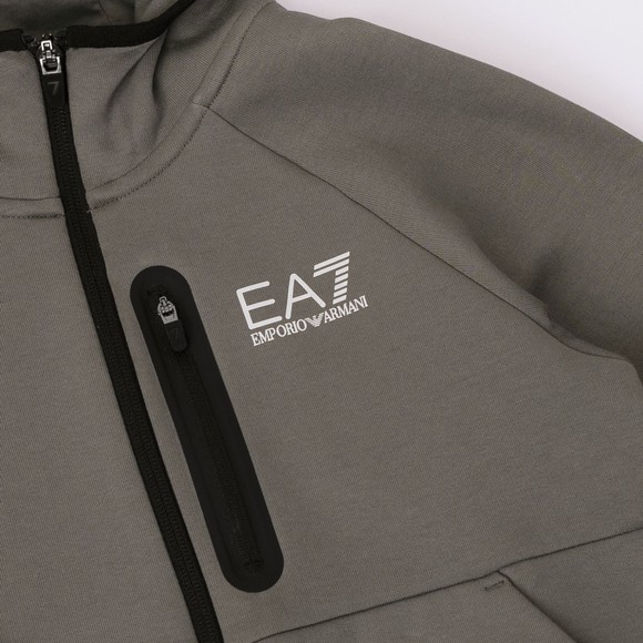 EA7 Emporio Armani Boys Grey Boys Ventus Full Zip Hoody