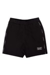 EA7 Emporio Armani Boys Black Boys Taping Jogger Shorts
