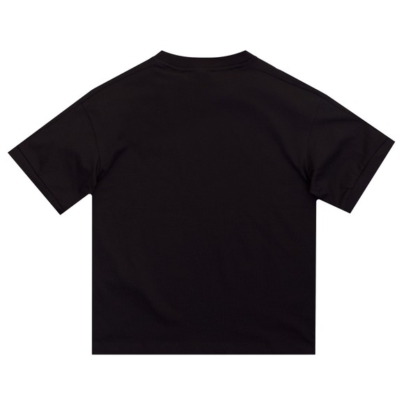 EA7 Emporio Armani Boys Black Tape Shoulder Jersey T-Shirt main image