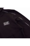EA7 Emporio Armani Boys Black Sleeve Taping Zip Hoody