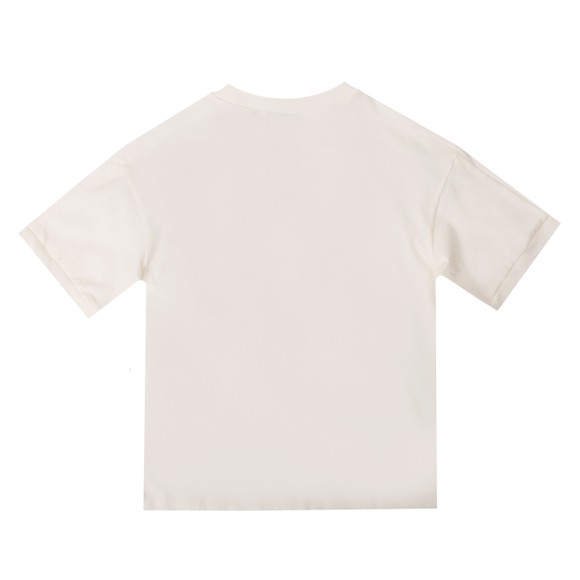 EA7 Emporio Armani Boys Off-White Tape Shoulder Jersey T-Shirt main image