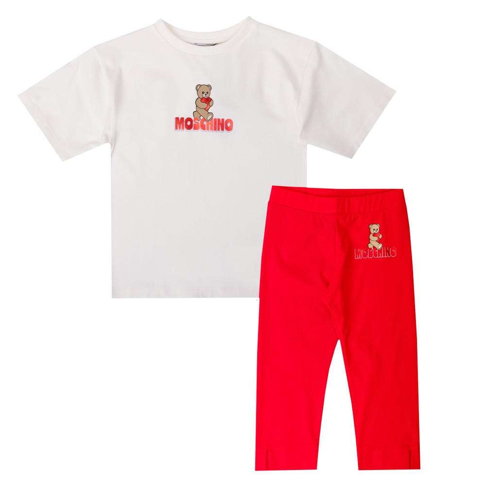 Metallic Logo T Shirt & Legging Set