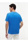 Tommy Hilfiger Mens Blue Brand Love Mono Stack T-Shirt