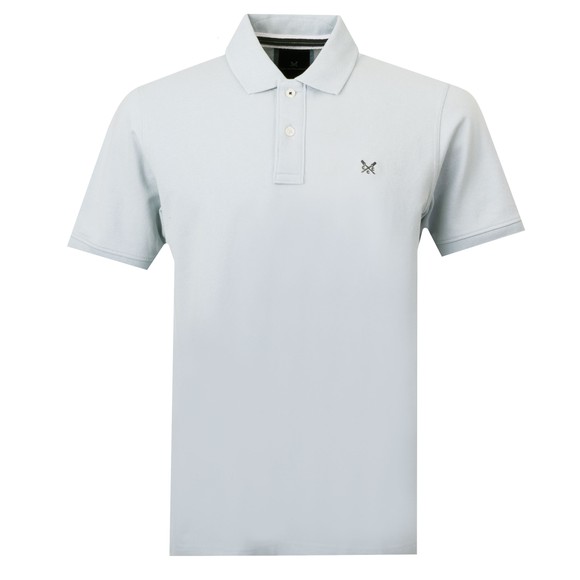 Crew Clothing Company Mens Blue Classic Pique Polo