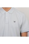 Crew Clothing Company Mens Blue Classic Pique Polo