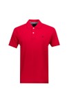 Crew Clothing Company Mens Red Classic Pique Polo