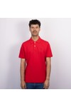 Crew Clothing Company Mens Red Classic Pique Polo