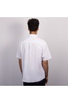 Crew Clothing Company Mens White Short Sleeve Linen Shirt