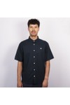 Crew Clothing Company Mens Blue Short Sleeve Linen Shirt