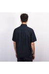 Crew Clothing Company Mens Blue Short Sleeve Linen Shirt