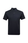 Thomas Maine Mens Blue Button Polo Shirt