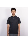 Thomas Maine Mens Blue Button Polo Shirt