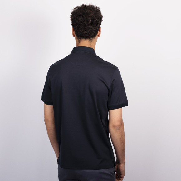 Thomas Maine Mens Blue Button Polo Shirt main image