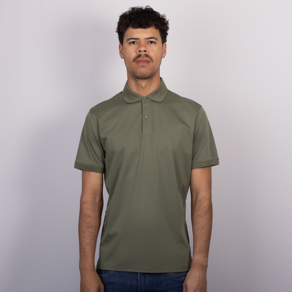 Thomas Maine Mens Grey Button Polo Shirt