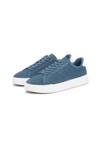 Tommy Hilfiger Mens Blue Suede Court Trainers