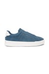 Tommy Hilfiger Mens Blue Suede Court Trainers