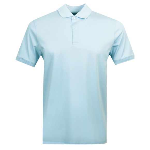 Thomas Maine Mens Blue Button Polo Shirt