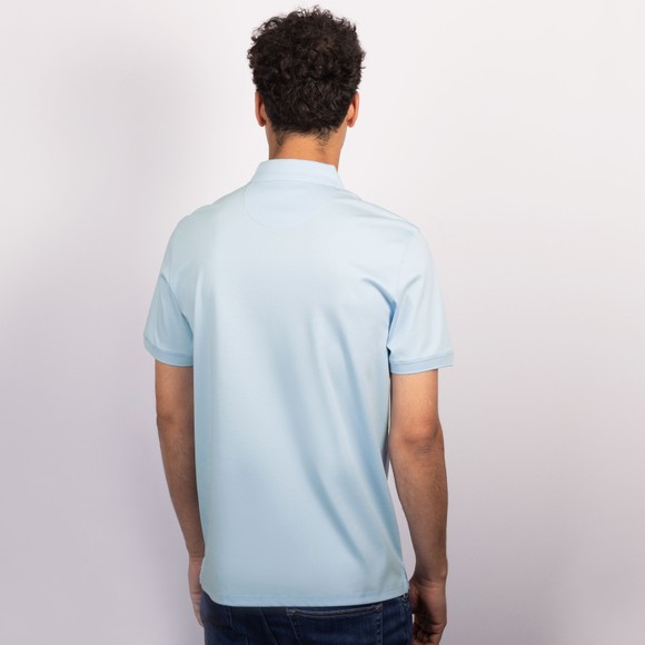 Thomas Maine Mens Blue Button Polo Shirt main image