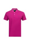 Crew Clothing Company Mens Purple Classic Pique Polo