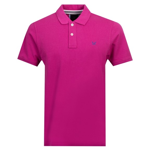 Crew Clothing Company Mens Purple Classic Pique Polo