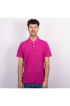 Crew Clothing Company Mens Purple Classic Pique Polo