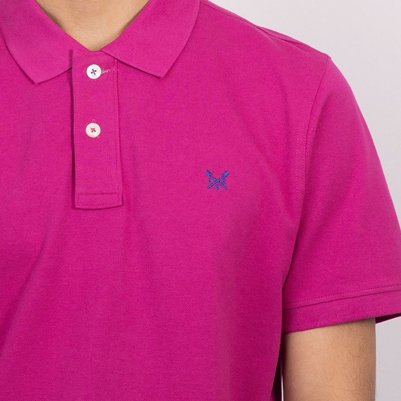 Crew Clothing Company Mens Purple Classic Pique Polo main image