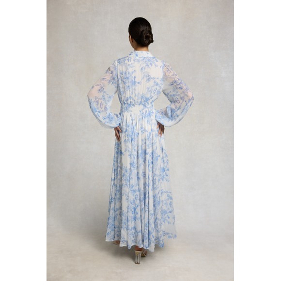 Holland Cooper Womens Blue Paros Shirt Dress #4