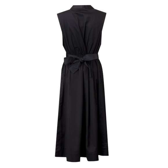 French Connection Womens Black Alexis Poplin Sleeveless Corsage Dress #3