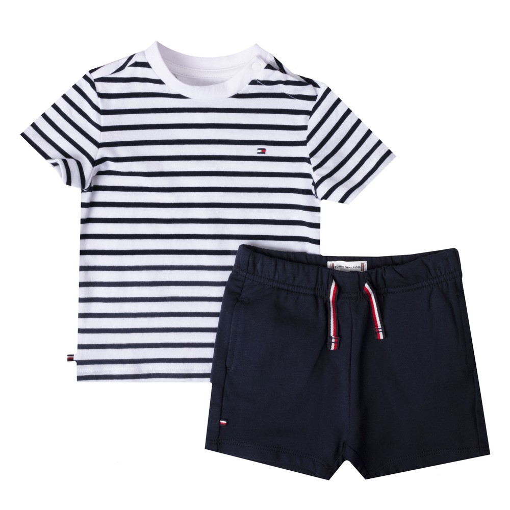 Baby Essential Stripe T Shirt &amp; Short Set