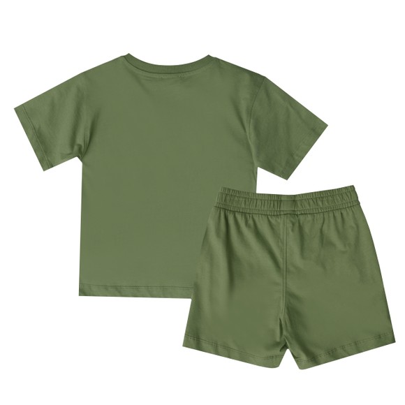 Moschino Boys Green Circle Logo T Shirt & Short Set #2