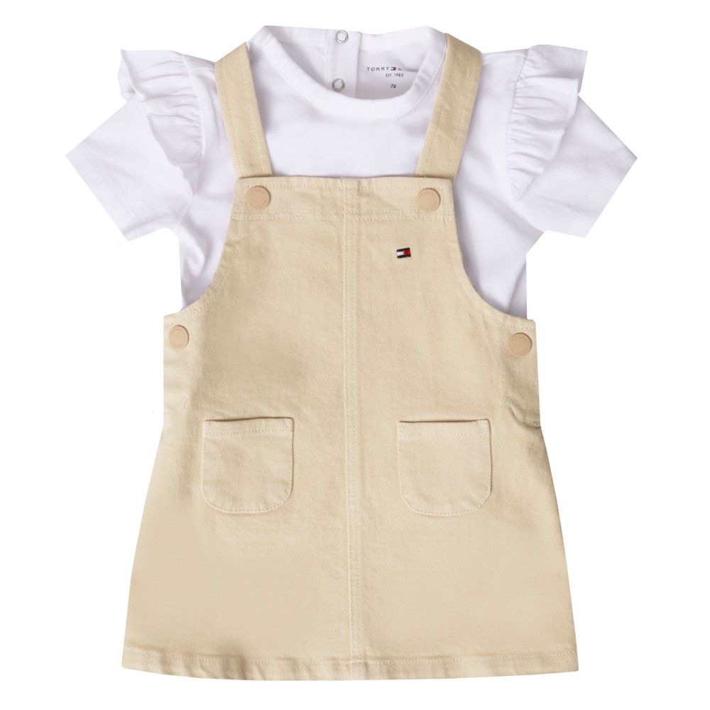 Dungaree Dress Set