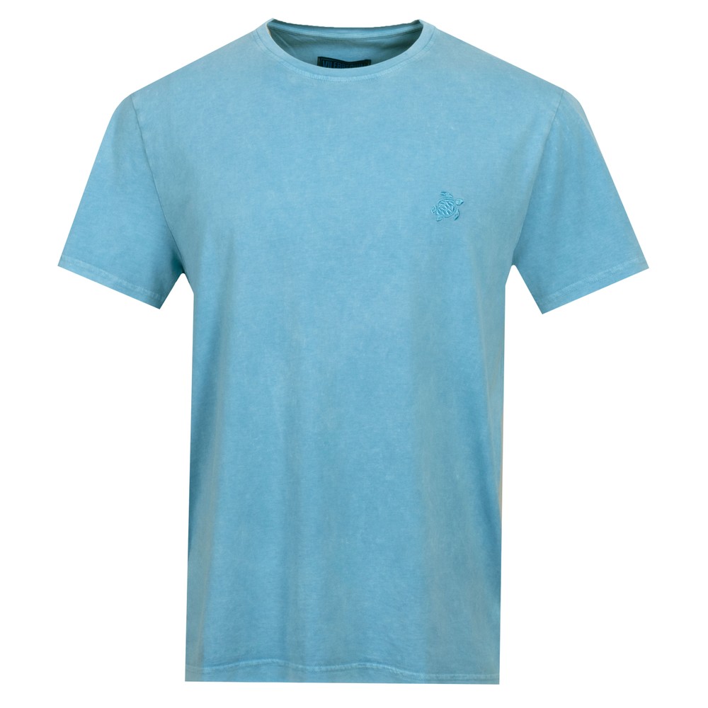 Embroidered Turtle Mineral Dye T-Shirt