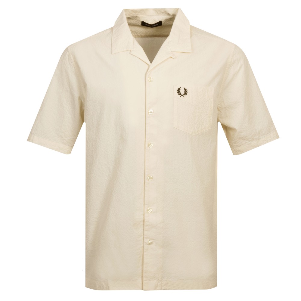 Seersucker Reverse Collar Shirt