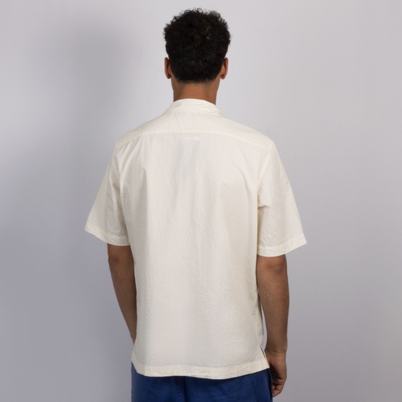 Fred Perry Mens Beige Seersucker Reverse Collar Shirt #4