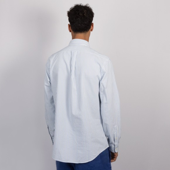 Polo Ralph Lauren Mens White Seersucker Oxford Stripe Shirt #4