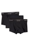 Calvin Klein Mens Black Relaxed Fit Trunks